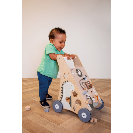 Tryco Wooden Baby Walker With Blocks - Wooden educational toy - image 3 | Labebe