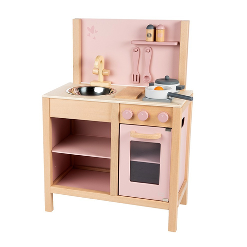 Label Label Kitchen Pink - Детская деревянная кухня - изображение 1 | Labebe