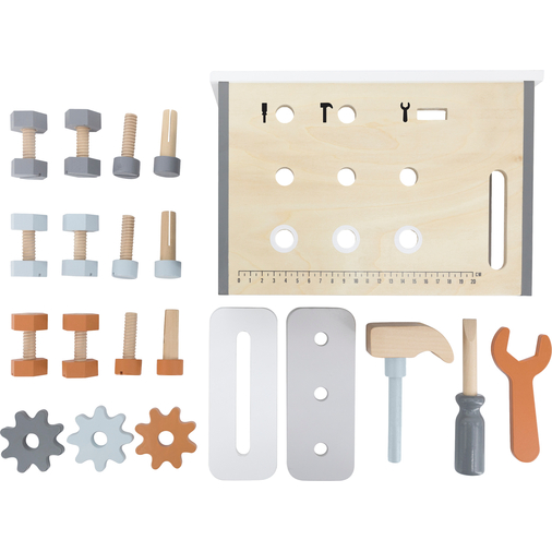 Tryco Wooden Table Workbench - Деревянная развивающая игрушка - изображение 2 | Labebe