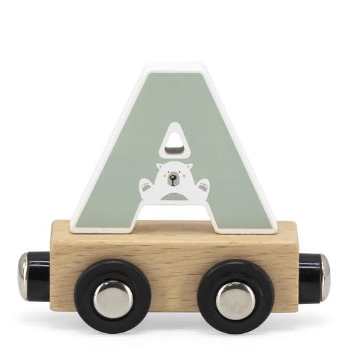 Tryco Letter Train Colors Letter "A" - Деревянная развивающая игрушка - изображение 1 | Labebe