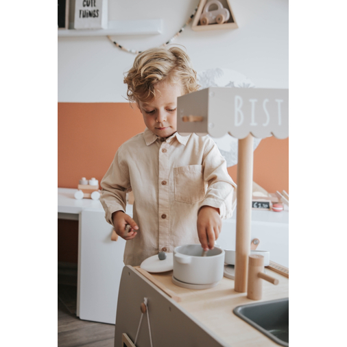 Label Label Bistro Kitchen Nougat - Детская деревянная кухня - изображение 7 | Labebe
