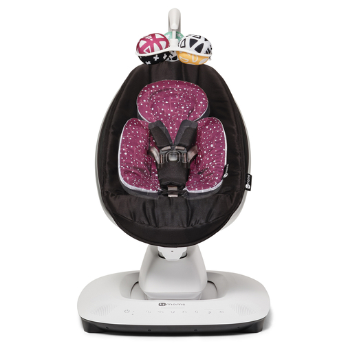 4moms mamaRoo5 infant seat insert Maroon Plush - მუსიკალური ელექტრო საქანელას ჩასაფენი - image 2 | Labebe