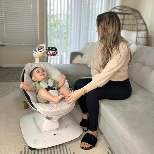 4moms mamaRoo5 infant seat Grey - მუსიკალური ელექტრო საქანელა - image 10 | Labebe