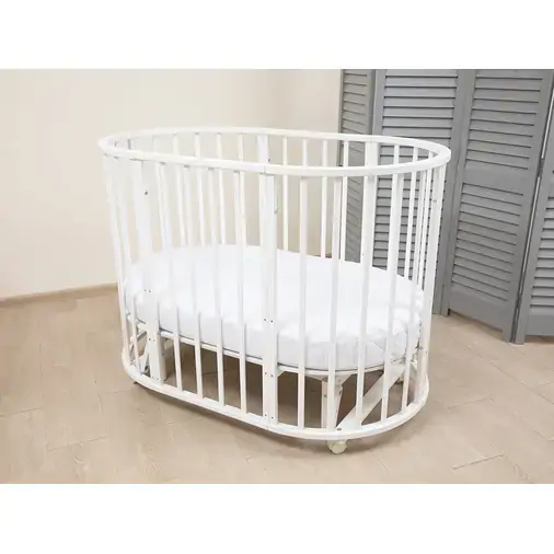 SKV Company Round & Oval 7X1 - Baby transforming crib with swing mechanism - image 10 | Labebe