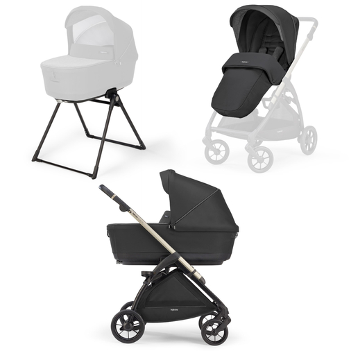 Inglesina Electa Upper Black System Duo - Baby modular stroller - image 6 | Labebe