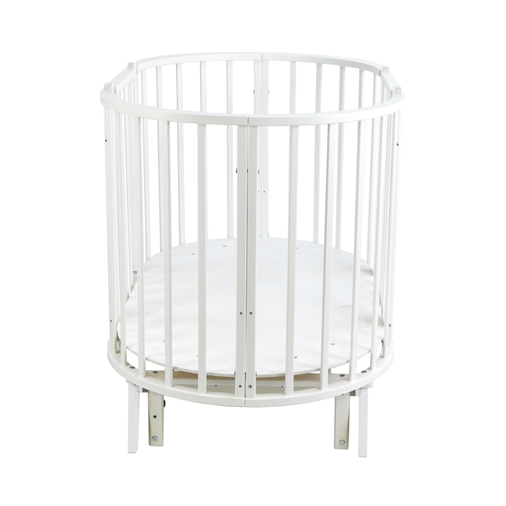 SKV Company Round & Oval White - Детская круглая и овальная кроватка с универсальным маятниковым механизмом - изображение 14 | Labebe