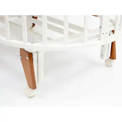 SKV Company Round & Oval - Baby transforming crib with universal swing mechanism - image 7 | Labebe