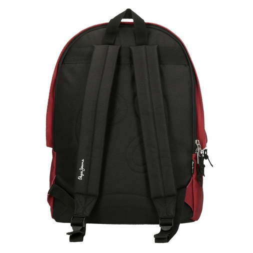 Pepe Jeans Aris Evergreen Two Compartment Laptop Backpack Dark Red - საბავშვო ზურგჩანთა - image 3 | Labebe