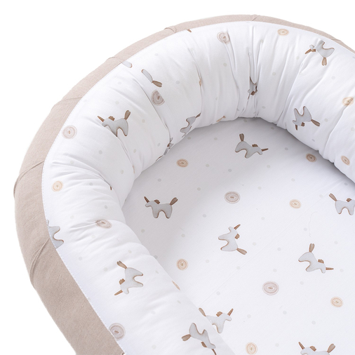 Perina Soft Cotton Sand - Cocoon nest for newborn - image 12 | Labebe