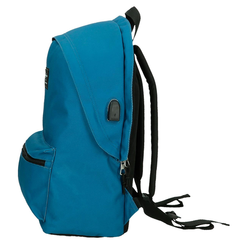 Pepe Jeans Aris Evergreen Two Compartment Laptop Backpack Blue - Kids laptop backpack - image 4 | Labebe