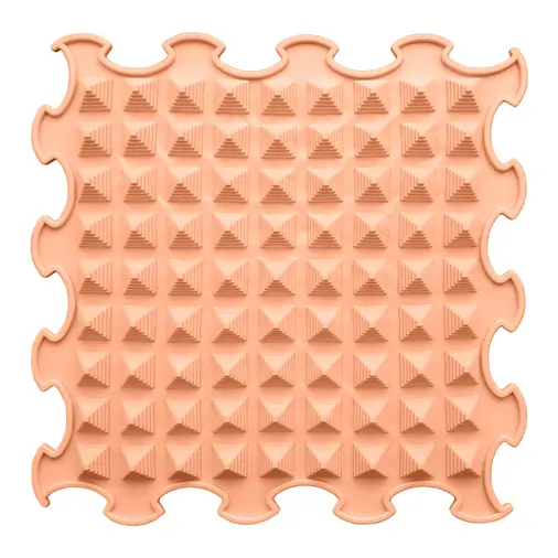 ORTOTO Little Pyramids / Soft (Earth Pastel) (1 pcs.-30*30 cm) - Massage Puzzle Mat - image 1 | Labebe