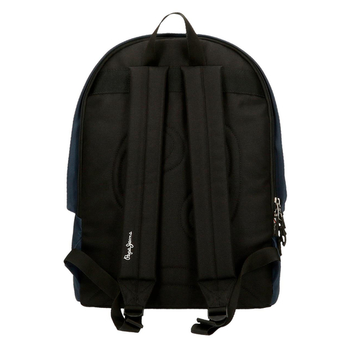 Pepe Jeans Aris Evergreen Two Compartment Laptop Backpack Navy Blue - საბავშვო ზურგჩანთა - image 3 | Labebe