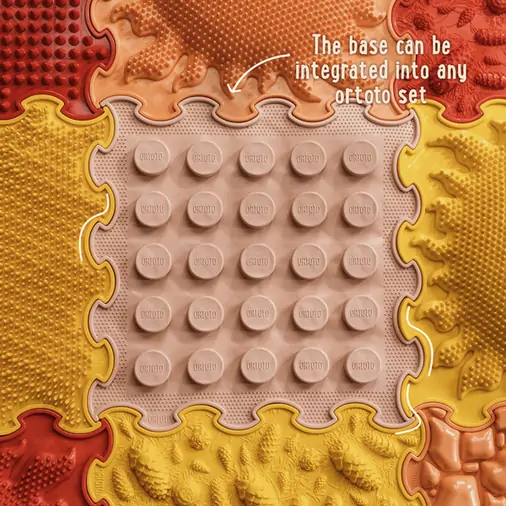 ORTOTO World Of Sensory Soft Bricks Large Set (32 pcs.) - ხალიჩა-ფაზლების ნაკრები ფეხების სენსორული მასაჟისთვის - image 5 | Labebe