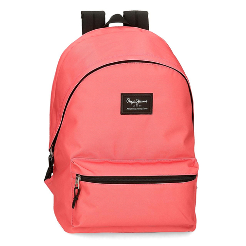 Pepe Jeans Aris Colorful Two Compartment Laptop Backpack Coral - Kids laptop backpack - image 1 | Labebe