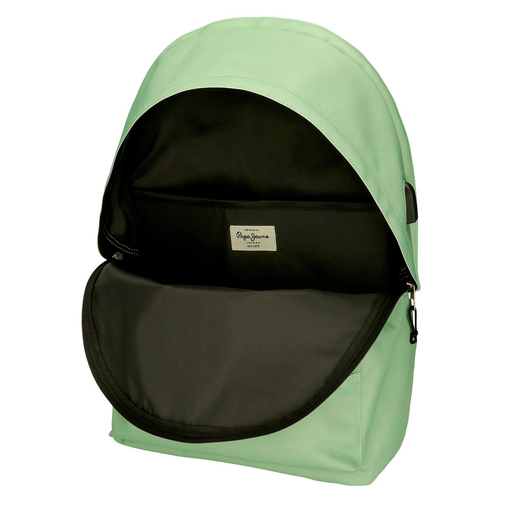 Pepe Jeans Aris Colorful Two Compartment Laptop Backpack Green - Kids laptop backpack - image 6 | Labebe