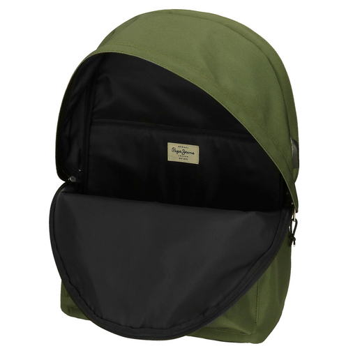Pepe Jeans Aris Evergreen Two Compartment Laptop Backpack Dark Green - Kids laptop backpack - image 6 | Labebe
