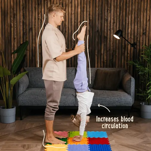ORTOTO Stimulative Rainbow (9 pcs.-30*30 cm) - Sensory Massage Puzzle Mats Set - image 5 | Labebe