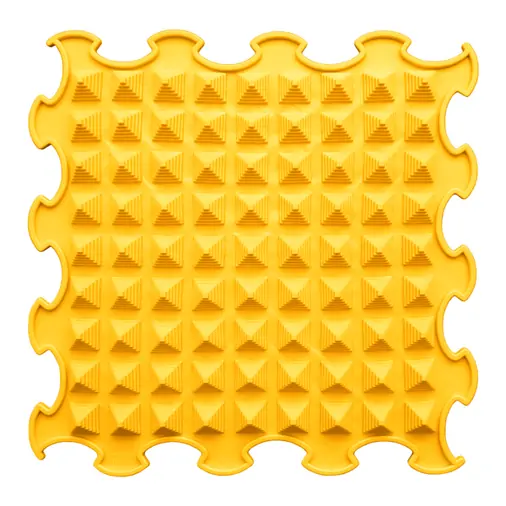 ORTOTO Little Pyramids / Soft (Yellow) (1 pcs.-30*30 cm) - Massage Puzzle Mat - image 1 | Labebe