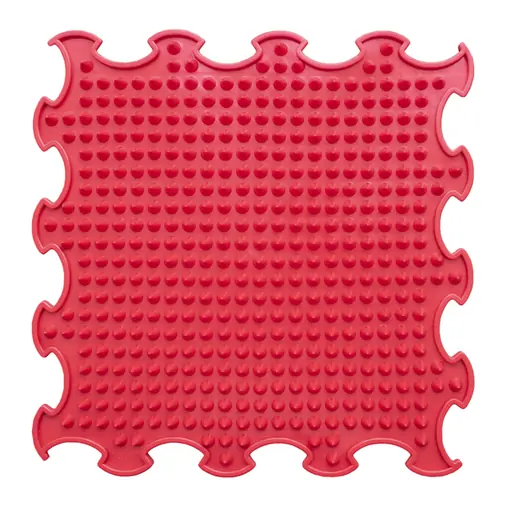 ORTOTO Spikes / Stiff (Strawberry Red) (1 pcs.-30*30 cm) - ხალიჩა-ფაზლი ფეხების სენსორული მასაჟისთვის - image 1 | Labebe