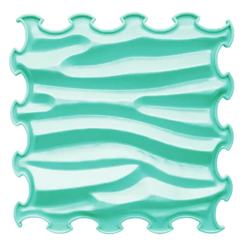ORTOTO Sandy Waves / Stiff (Pastel Turquoise) (1 pcs.-30*30 cm) - Коврик-пазл для сенсорного массажа стоп - изображение 1 | Labebe
