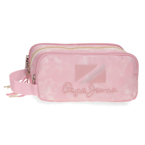 Pepe Jeans Holi Triple Compartment Zippered Pencil Case - საბავშვო პენალი - image 1 | Labebe