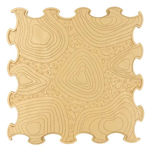ORTOTO Grand Canyon / Soft (Caramel Milk) (1 pcs.-30*30 cm) - Massage Puzzle Mat - image 1 | Labebe