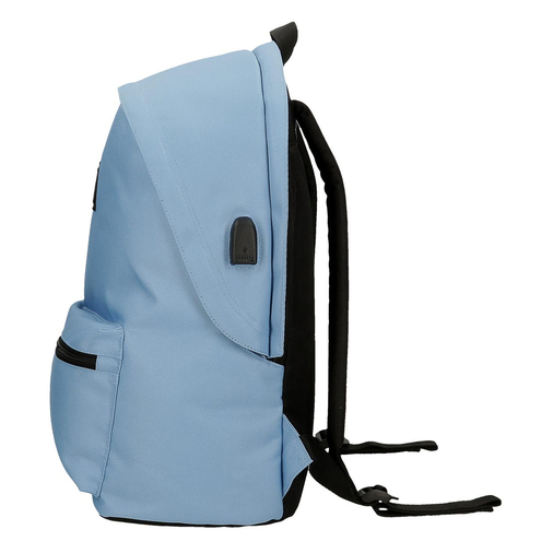 Pepe Jeans Aris Colorful Two Compartment Laptop Backpack Light Blue - Детский рюкзак - изображение 4 | Labebe