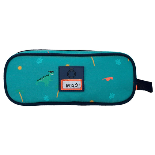 Enso Dino Artist Two Compartment Pencil Case - საბავშვო პენალი - image 3 | Labebe