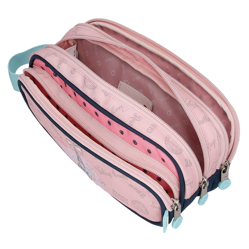 Enso Bonjour Triple Zipper Pencil Case - Детский пенал - изображение 4 | Labebe