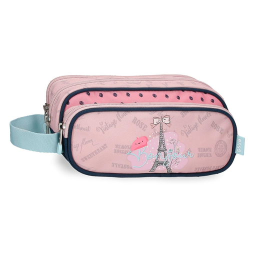 Enso Bonjour Triple Zipper Pencil Case - Детский пенал - изображение 1 | Labebe
