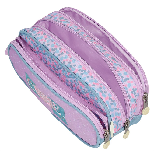 Enso Cute Girl Triple Zipper Pencil Case - Детский пенал - изображение 4 | Labebe
