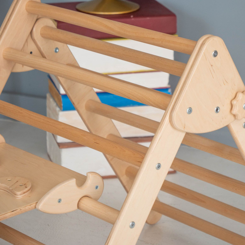 Montessori Climbing Set of 3 - მონტესორის საცოცი სამკუთხედი ჩამოსასრიალებელი დაფით - image 6 | Labebe