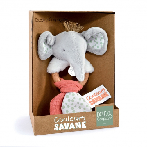Elephant Rattle - Мягкая игрушка-грызунок - изображение 1 | Labebe