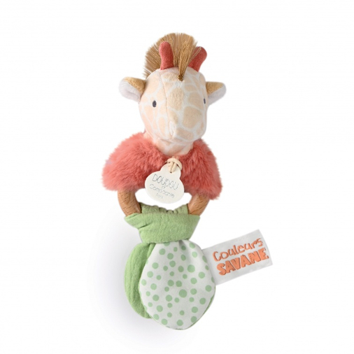 Giraffe Rattle - Soft teetheng toy - image 2 | Labebe