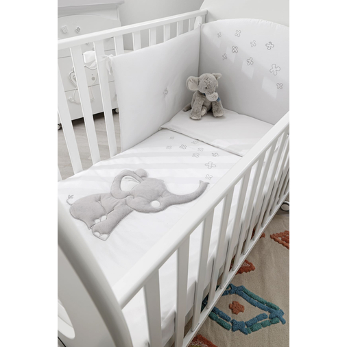 Erbesi Elly Bianco - Cot on wheels - image 6 | Labebe