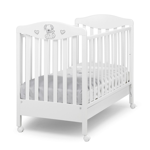 Erbesi Lucky Bianco / Grigio - Cot on wheels - image 3 | Labebe