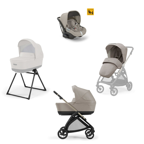 Inglesina Electa Darwin Battery Beige - Baby modular stroller with a car seat and bassinet stand - image 6 | Labebe