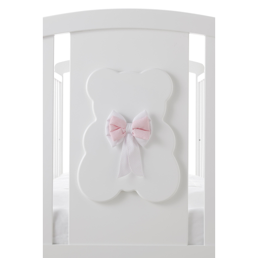 Erbesi Dudu Bianco / Rosa - Cot on wheels - image 4 | Labebe
