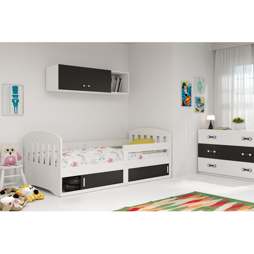 Interbeds Classic White - Wooden bed for teens with an integrated storage box - image 2 | Labebe