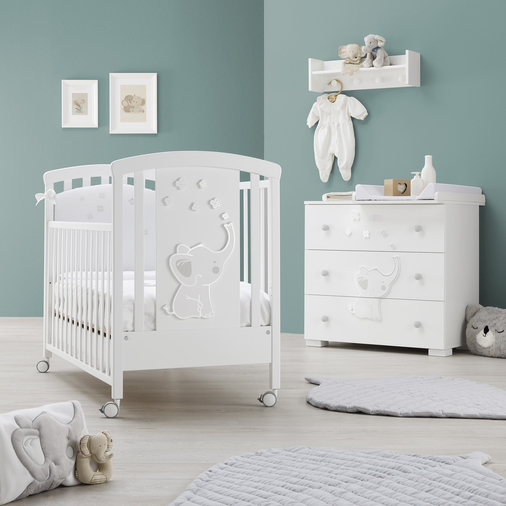 Erbesi Elly Bianco - Cot on wheels - image 2 | Labebe