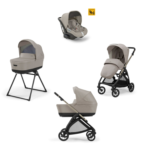 Inglesina Electa Darwin Battery Beige - Baby modular stroller with a car seat and bassinet stand - image 1 | Labebe