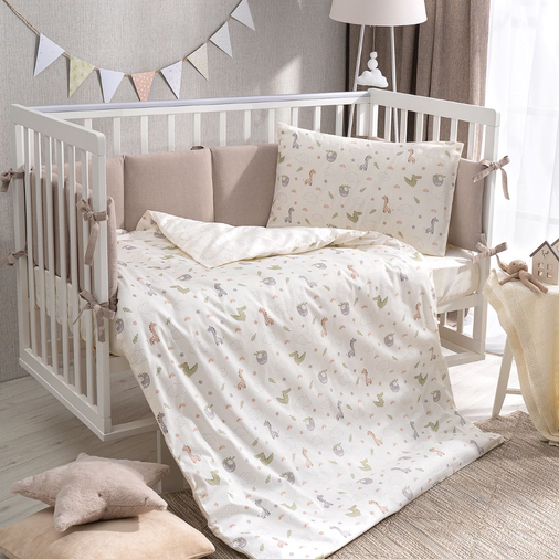 Perina Fancy Zoo - Baby bedding set - image 2 | Labebe