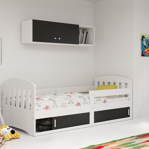 Interbeds Classic White - Wooden bed for teens with an integrated storage box - image 1 | Labebe
