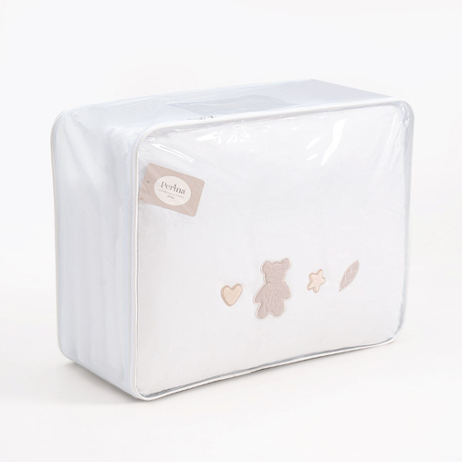 Perina Teddy Sateen Collection White - საბავშვო თეთრეულის ნაკრები - image 10 | Labebe