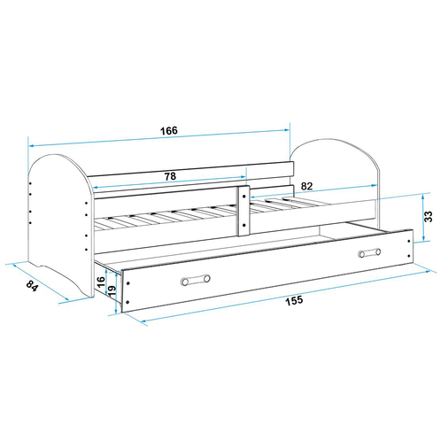 Interbeds Luki Cars - Teen's wooden bed - image 5 | Labebe
