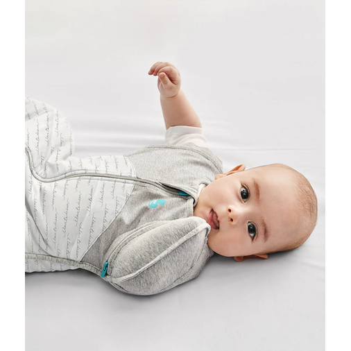 Love To Dream Transition Bag 2.5T Quilted Stretch Cotton Dreamer WHT M - Baby sleeping bag - image 5 | Labebe