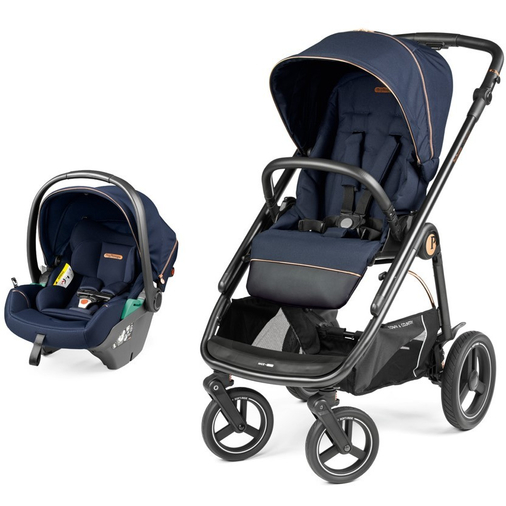 Peg Perego Veloce Town & Country Blue Shine - Детская модульная коляска-трансформер с автолюлькой - изображение 7 | Labebe