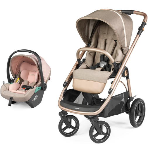 Peg Perego Veloce Town & Country Mon Amour - Baby modular system stroller with a car seat - image 4 | Labebe