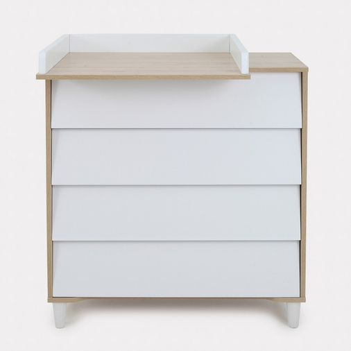 Rant Bergen Cloud White - Baby chest of drawers with a changing table - image 1 | Labebe