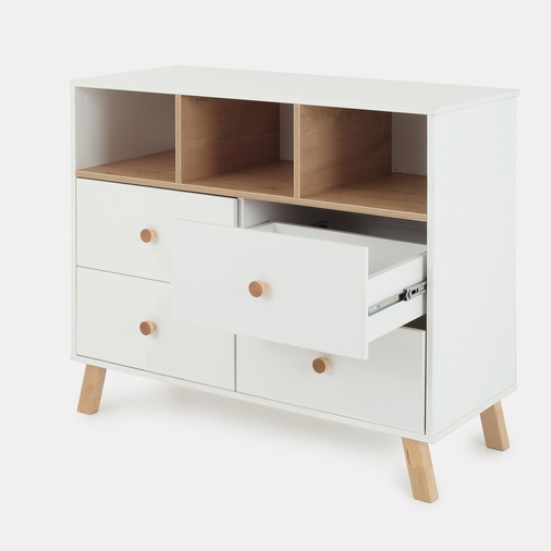 Rant Vester Cloud White - Baby chest of drawers with a changing table - image 7 | Labebe